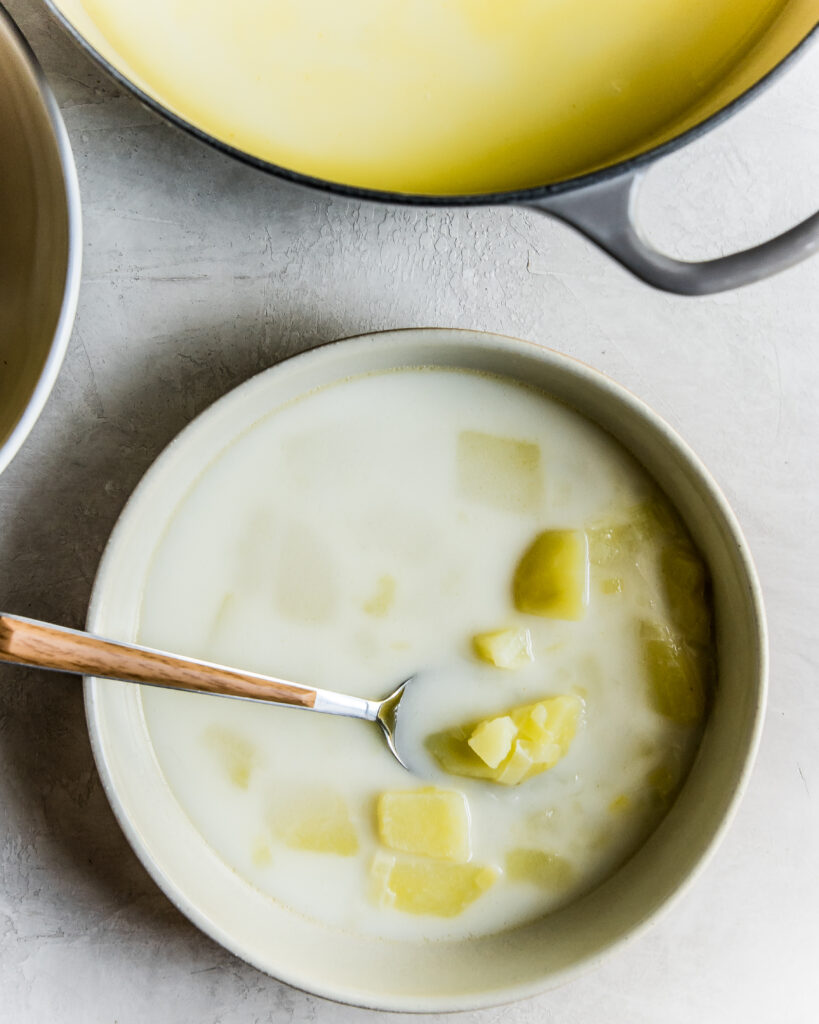Creamy Potato, Shiitake Mushroom and Rosemary Soup