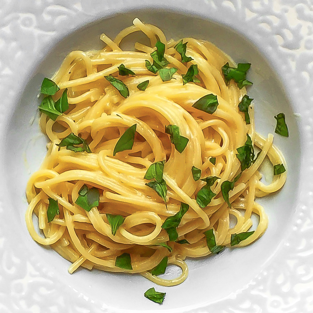 Lemon Basil Spaghetti