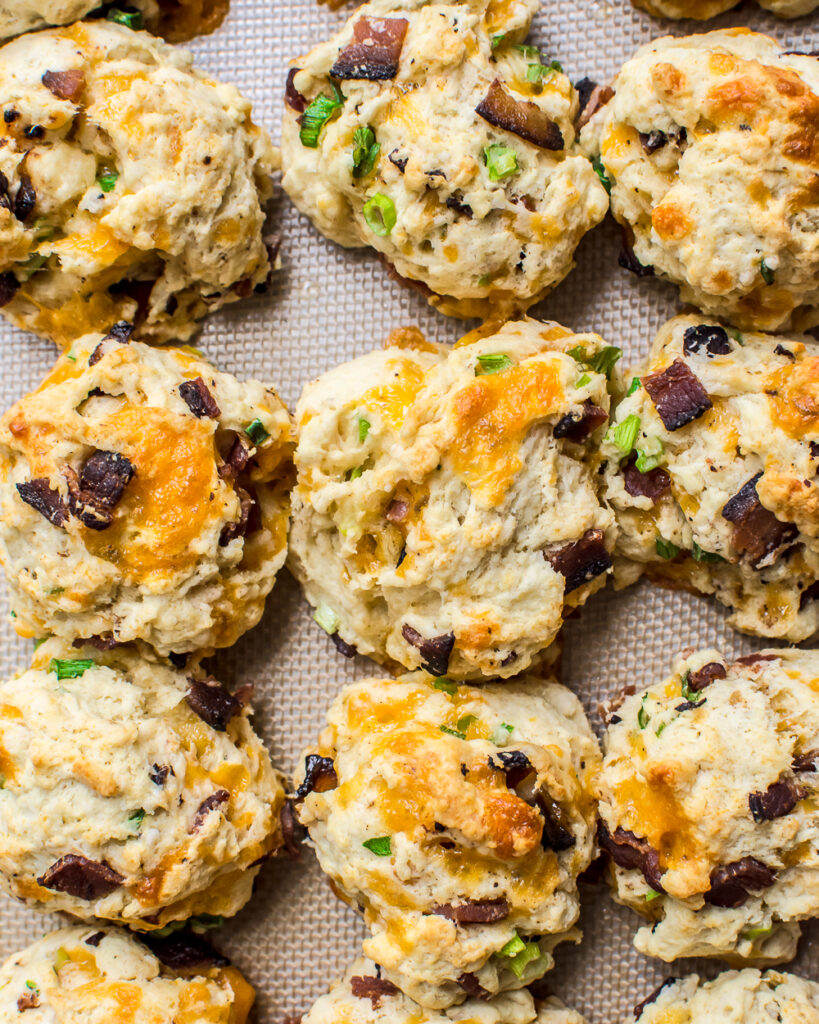 Cheddar Bacon Drop Biscuits