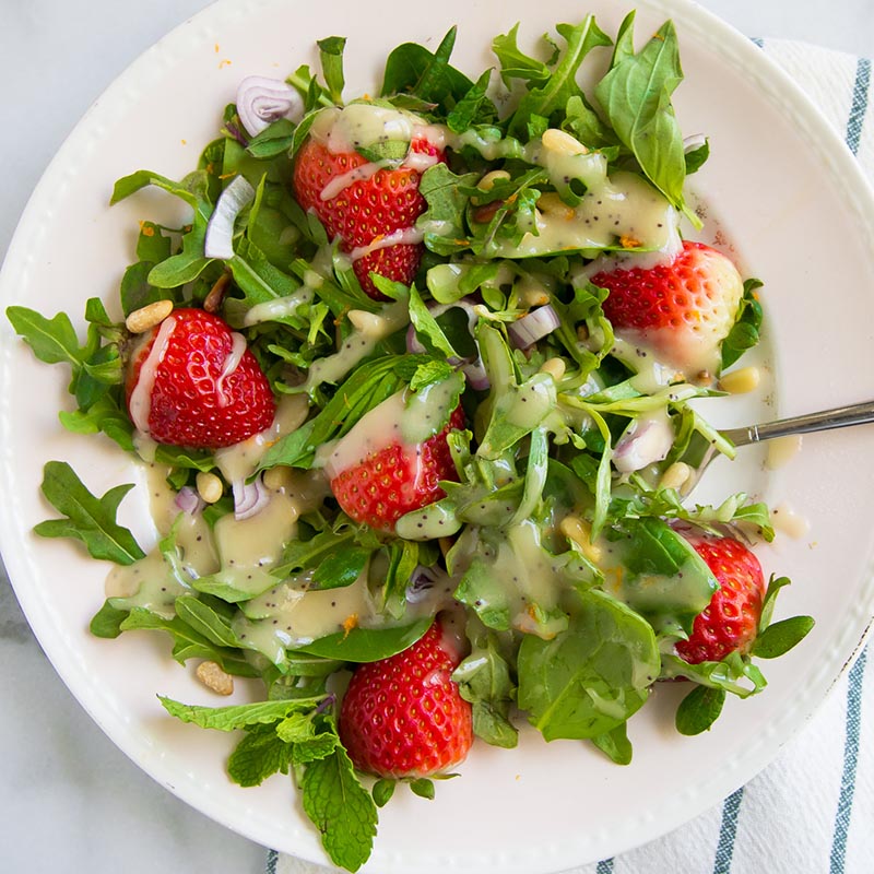 Strawberry Arugula Poppy Seed Salad