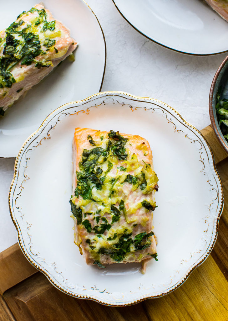 Baked Lemon-Herb Salmon