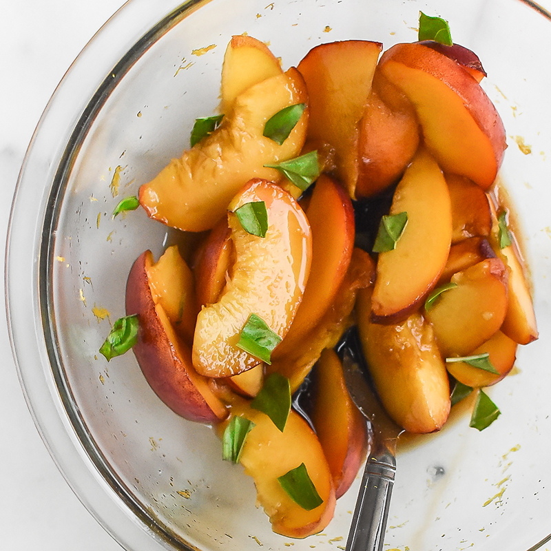 Balsamic Peaches
