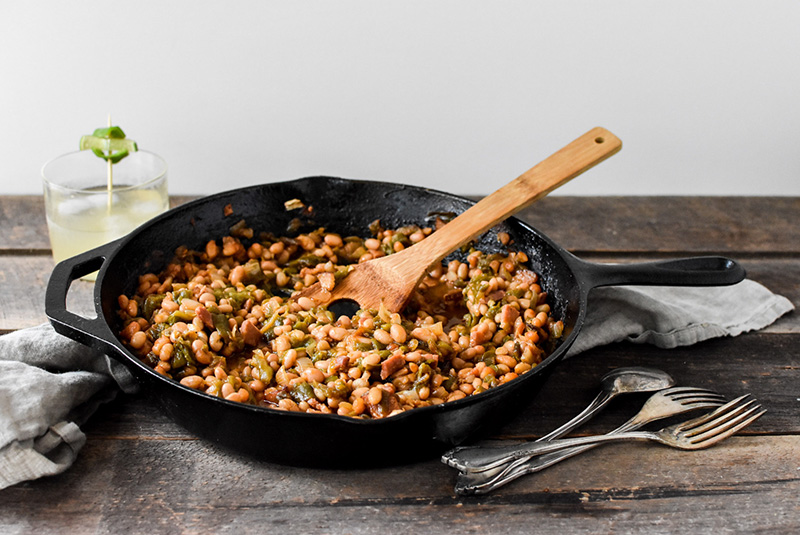 A Pleasant Little His and Hers Recipe | Hatch Green Chile Baked Beans