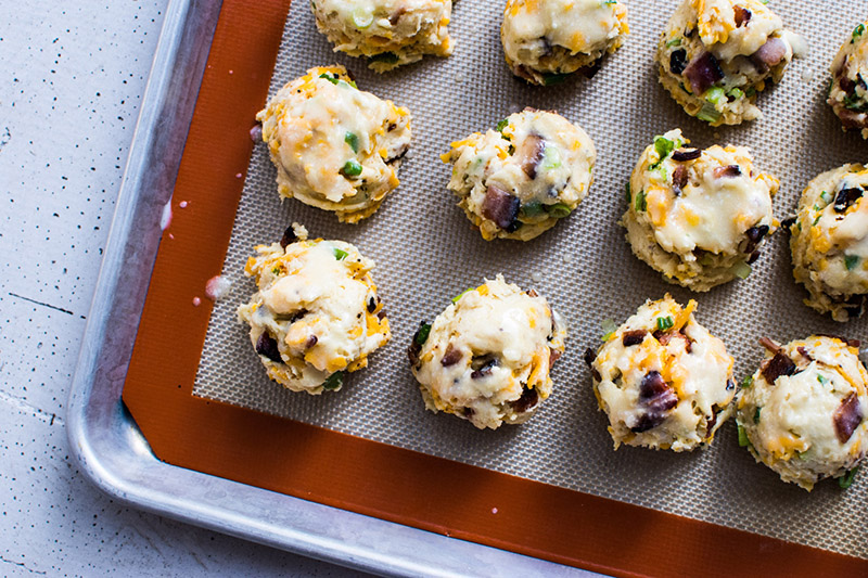 Cheddar Bacon Drop Biscuits