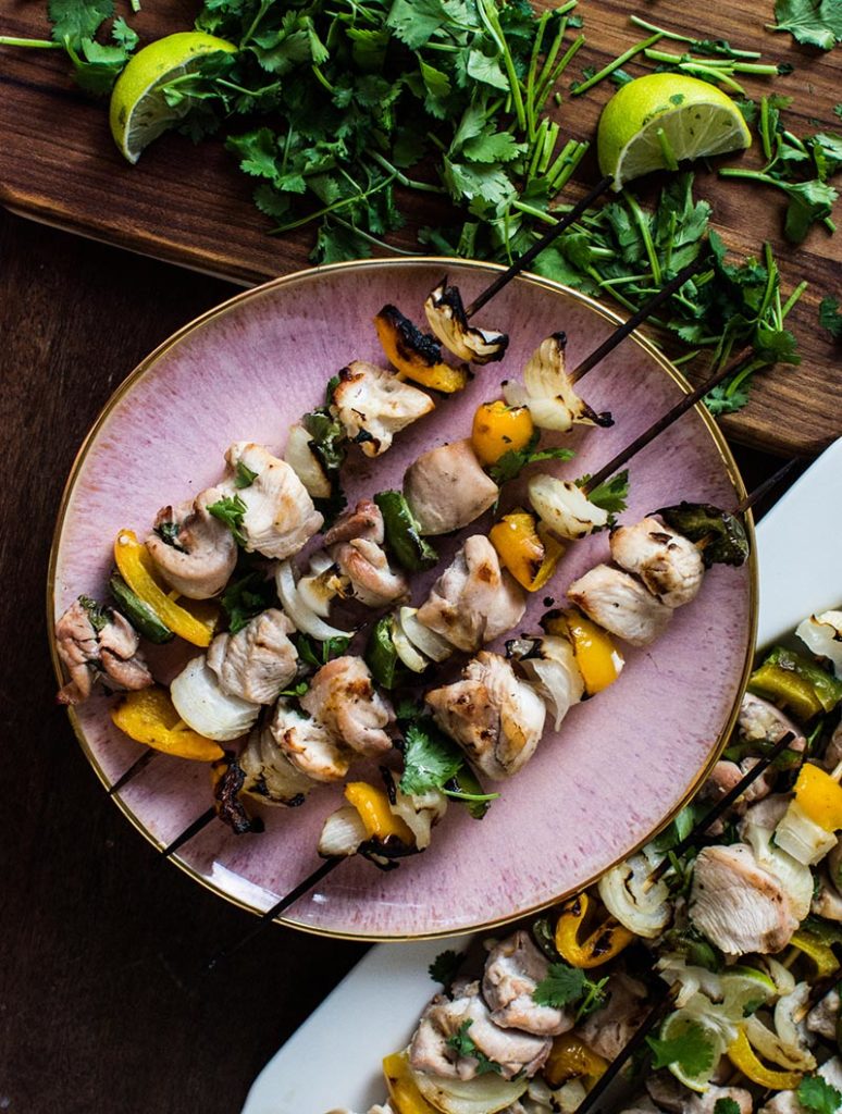 Coconut-Lime Chicken Kebabs