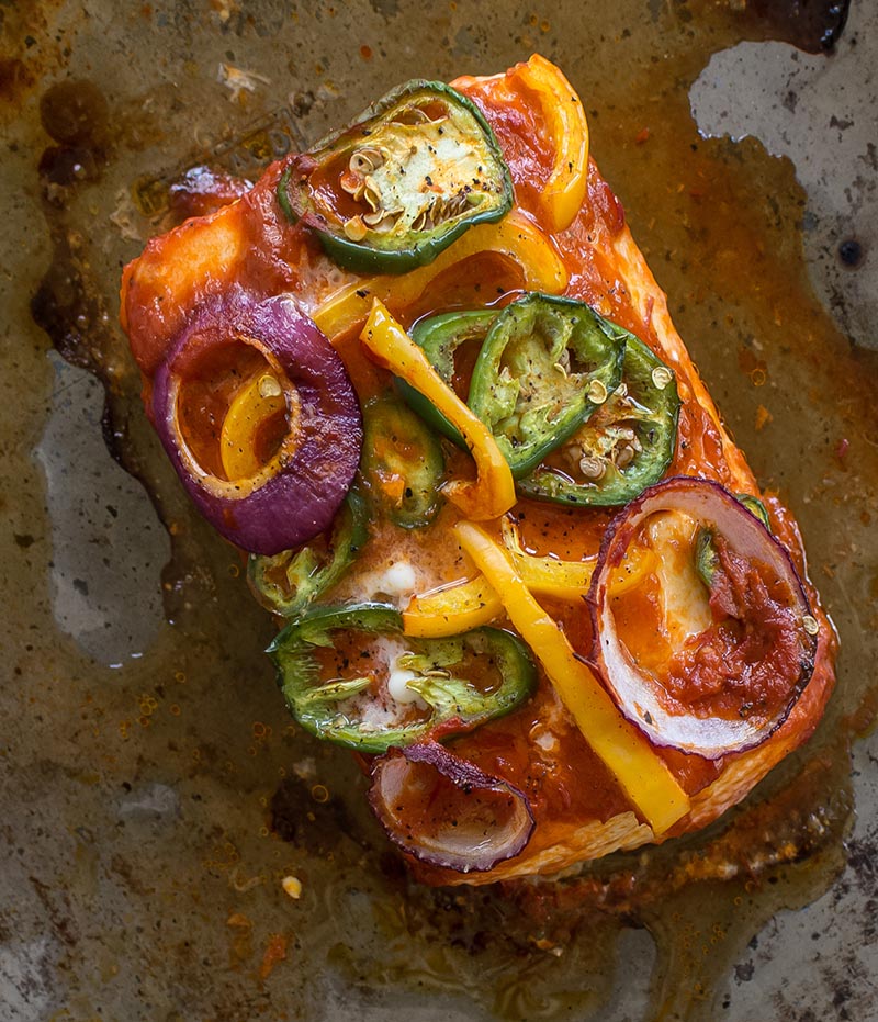 Baked Harissa Halibut