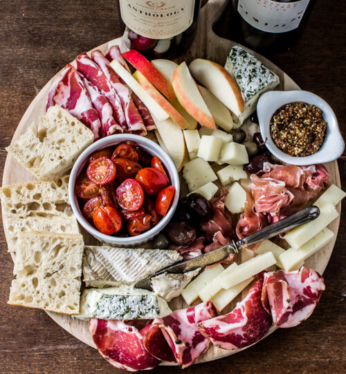 Charcuterie Board With Smothered Tomatoes