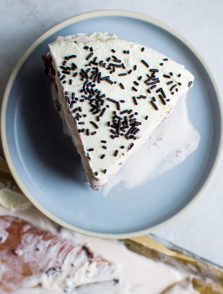 Chocolate Peppermint Ice Cream Cake