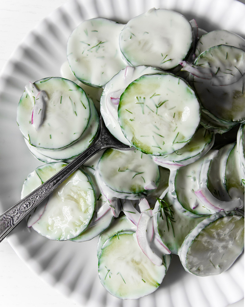 Creamy Cucumber Dill Salad