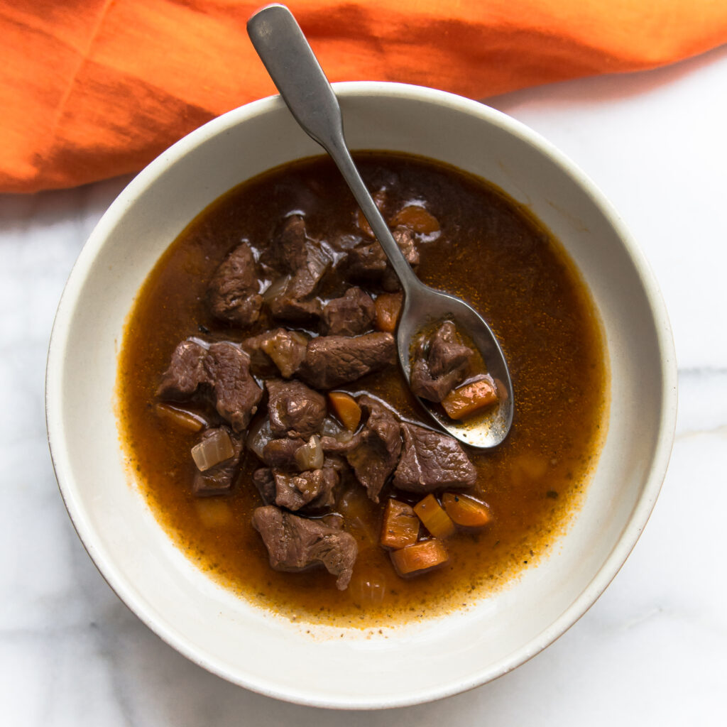 Instant Pot Red Wine Lamb Stew