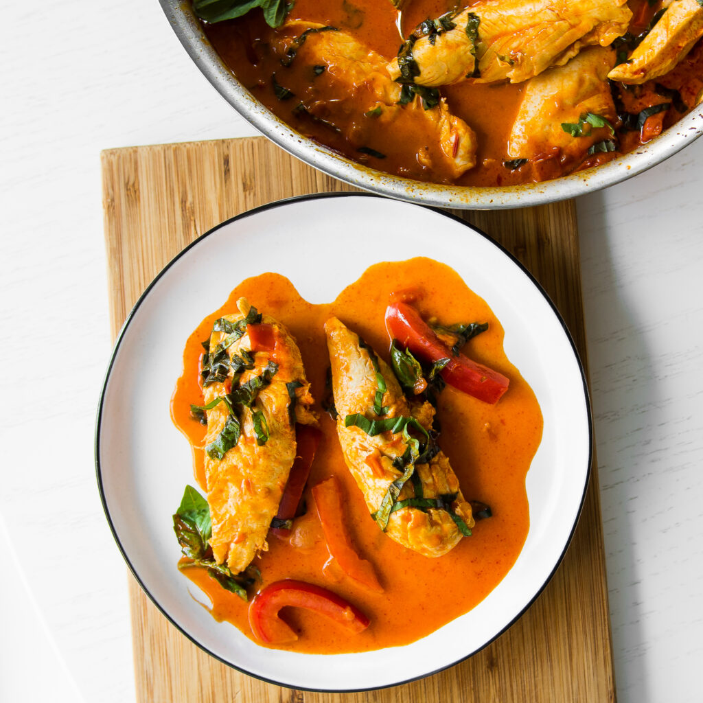 Red Curry Braised Chicken Tenders