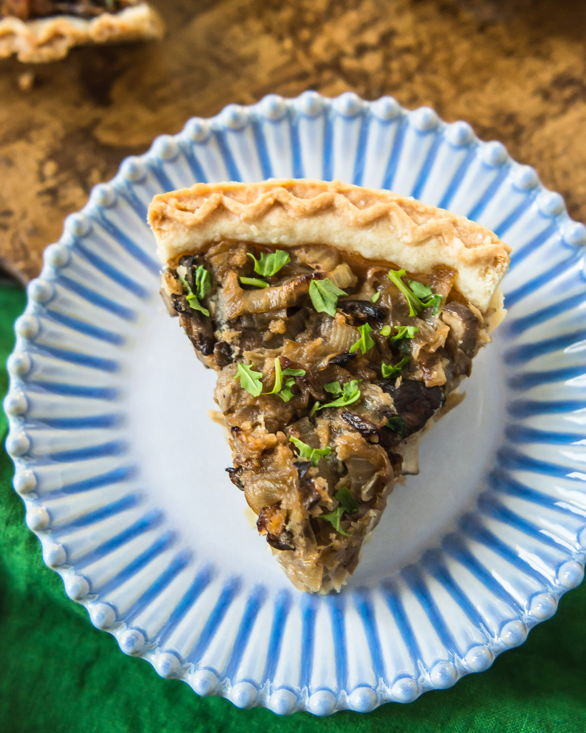 Caramelized Onion and Mushroom Pie